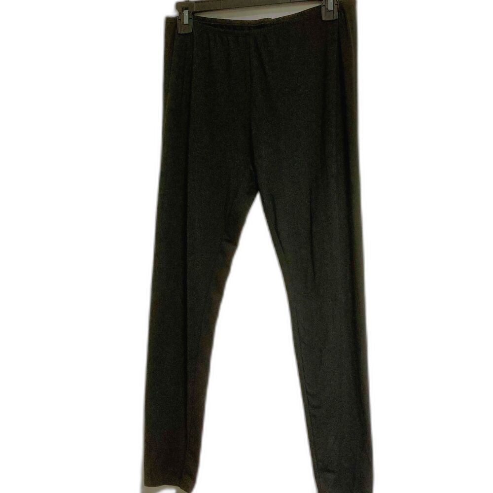 CLIMATE RIGHT by Cuddl Duds Black leggings Stretch Waist Womens Medium